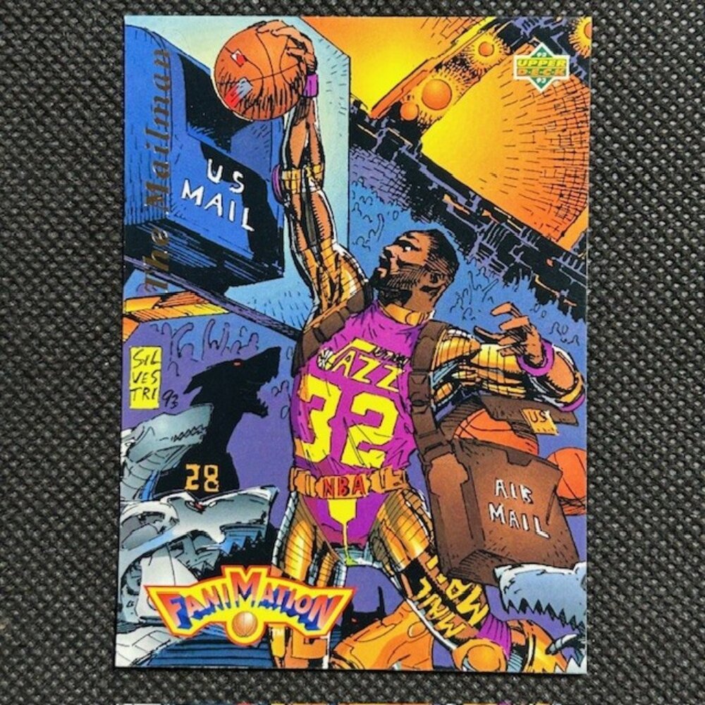 1992-93 Upper Deck Karl Malone Fanimation The Mailman #508 Utah Jazz